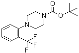 4-[2-(Trifluoromethyl)phenyl]-1-piperazinecarboxylic acid 1,1-dimethylethyl ester molecular structure (CAS 1121596-52-8)