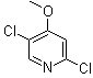 2,5-二氯-4-甲氧基吡啶分子结构 (CAS 1122090-95-2)