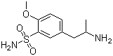5-(2-氨基丙基)-2-甲氧基苯磺酰胺分子结构 (CAS 112244-38-9)