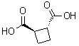 structure of CAS# 1124-13-6, trans-1,2-Cyclobutanedicarboxylic acid