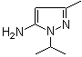 1-异丙基-3-甲基-5-氨基吡唑分子结构 (CAS 1124-16-9)
