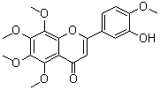 structure of CAS# 112448-39-2, 3'-羟基-4',5,6,7,8-五甲氧基黄酮