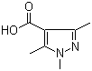 structure of CAS# 1125-29-7, 1,3,5-Trimethyl-1H-pyrazole-4-carboxylic acid
