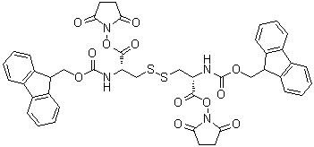 CAS # 112514-60-0, (3R,8R)-3,8-Bis[[(2,5-dioxo-1-pyrrolidinyl)oxy]carbonyl]-12-(9H-fluoren-9-yl)-10-oxo-11-oxa-5,6-dithia-2,9-diazadodecanoic acid 9H-fluoren-9-ylmethyl ester