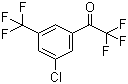 structure of CAS# 1125812-58-9, 1-[3-Chloro-5-trifluoromethylphenyl]-2,2,2-trifluoroethanone