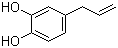 4-烯丙基儿茶酚分子结构 (CAS 1126-61-0)