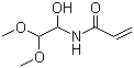 CAS 登录号：112642-92-9, N-(1-羟基-2,2-二甲氧基乙基)-2-丙烯酰胺