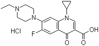 Enrofloxacin hydrochloride molecular structure (CAS 112732-17-9)