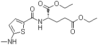N-(5-甲氨基-2-噻吩甲酰基)-L-谷氨酸二乙酯分子结构 (CAS 112889-02-8)
