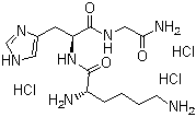 CAS # 112898-17-6, L-Lysyl-L-histidylglycinamide trihydrochloride