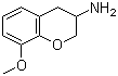 structure of CAS# 112904-73-1, 3,4-Dihydro-8-methoxy-2H-1-benzopyran-3-amine