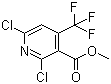 structure of CAS# 1130344-76-1, Methyl 2,6-dichloro-4-(trifluoromethyl)pyridine-3-carboxylate