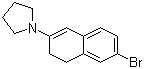 1-(6-Bromo-3,4-dihydro-2-naphthalenyl)pyrrolidine molecular structure (CAS 113075-66-4)