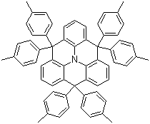 4,4,8,8,12,12-Hexakis(4-methylphenyl)-4H,8H,12H-benzo[1,9]quinolizino[3,4,5,6,7-defg]acridine molecular structure (CAS 1131007-94-7)
