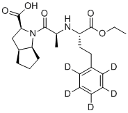structure of CAS# 1132661-86-9, Ramipril-d5