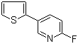 structure of CAS# 1132832-80-4, 2-氟-5-(2-噻吩基)吡啶