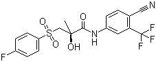 CAS 登录号：113299-40-4, (R)-比卡鲁胺, (2R)-N-[4-氰基-3-三氟甲基苯基]-3-[(4-氟苯基)磺酰基]-2-羟基-2-甲基丙酰胺