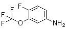 structure of CAS# 113421-98-0, 4-Fluoro-3-(trifluoromethoxy)aniline