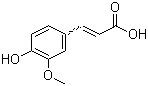 structure of CAS# 1135-24-6, 4-Hydroxy-3-methoxycinnamic acid