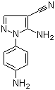 structure of CAS# 1135324-00-3, 5-Amino-1-(4-aminophenyl)-1H-pyrazole-4-carbonitrile