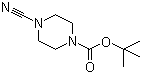 structure of CAS# 113534-02-4, tert-Butyl 4-cyanopiperazine-1-carboxylate