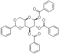 CAS 登录号：113544-56-2, 4,6-O-(苯基亚甲基)-beta-D-吡喃葡萄糖三苯甲酸酯