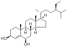 豆甾-4-烯-3,6-二醇分子结构 (CAS 113626-76-9)