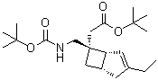 CAS 登录号：1138246-20-4, (1R,5S,6S)-6-[[[(1,1-二甲基乙氧基)羰基]氨基]甲基]-3-乙基-双环[3.2.0]庚-3-烯-6-乙酸叔丁酯