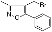 structure of CAS# 113841-59-1, 4-(Bromomethyl)-3-methyl-5-phenylisoxazole