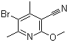 structure of CAS# 113893-02-0, 5-溴-2-甲氧基-4,6-二甲基烟腈
