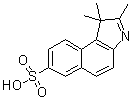 1,1,2-Trimethyl-1H-benz[e]indole-7-sulfonic acid molecular structure (CAS 113995-55-4)