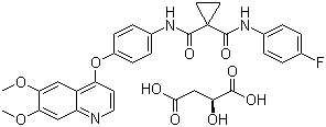 Cabozantinib (S)-malate molecular structure (CAS 1140909-48-3)