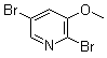 2,5-Dibromo-3-methoxypyridine molecular structure (CAS 1142191-57-8)