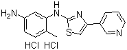 4-甲基-N3-[4-(3-吡啶基)-2-噻唑基]-1,3-苯二胺二盐酸盐分子结构 (CAS 1143459-92-0)