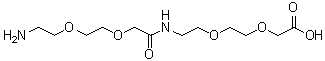 structure of CAS# 1143516-05-5, 17-Amino-10-oxo-3,6,12,15-tetraoxa-9-azaheptadecanoic acid