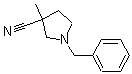 structure of CAS# 114373-05-6, 3-Methyl-1-(phenylmethyl)-3-pyrrolidinecarbonitrile