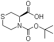 (R)-4-Boc-Thiomorpholine-3-carboxylic acid molecular structure (CAS 114525-81-4)
