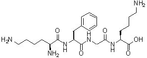 CAS # 114577-12-7, L-Lysyl-L-phenylalanylglycyl-L-lysine