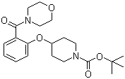 CAS # 1146080-02-5, 4-[2-(4-Morpholinylcarbonyl)phenoxy]-1-piperidinecarboxylic acid tert-butyl ester
