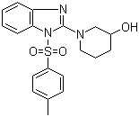 structure of CAS# 1146080-28-5, 1-[1-[(4-Methylphenyl)sulfonyl]-1H-benzimidazol-2-yl]-3-piperidinol