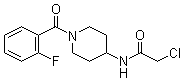 2-Chloro-N-[1-(2-fluorobenzoyl)-4-piperidinyl]acetamide molecular structure (CAS 1146080-29-6)