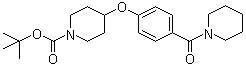 CAS 登录号：1146080-53-6, 4-[4-(1-哌啶基羰基)苯氧基]-1-哌啶甲酸叔丁酯