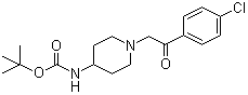 CAS 登录号：1146080-69-4, N-[1-[2-(4-氯苯基)-2-氧代乙基]-4-哌啶基]氨基甲酸叔丁酯