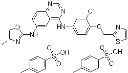 structure of CAS# 1146629-86-8, Varlitinib tosylate