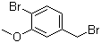 1-Bromo-4-(bromomethyl)-2-methoxybenzene molecular structure (CAS 1148110-16-0)