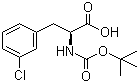 structure of CAS# 114873-03-9, (S)-N-Boc-3-Chlorophenylalanine