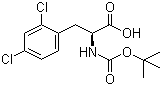 structure of CAS# 114873-04-0, (S)-Boc-2,4-Dichlorophenylalanine