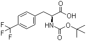 Boc-4-(Trifluoromethyl)-L-phenylalanine molecular structure (CAS 114873-07-3)