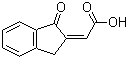 2-(1,3-二氢-1-氧代-2H-茚-2-亚基)乙酸分子结构 (CAS 114915-75-2)