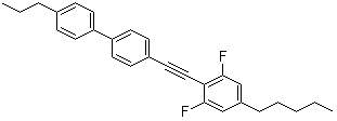 CAS 登录号：1149373-93-2, 4-[2-(2,6-二氟-4-戊基苯基)乙炔基]-4'-丙基-1,1'-联苯